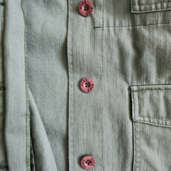 PINK Victoria Secret Green‎ denim jacket - Picture 11 of 12